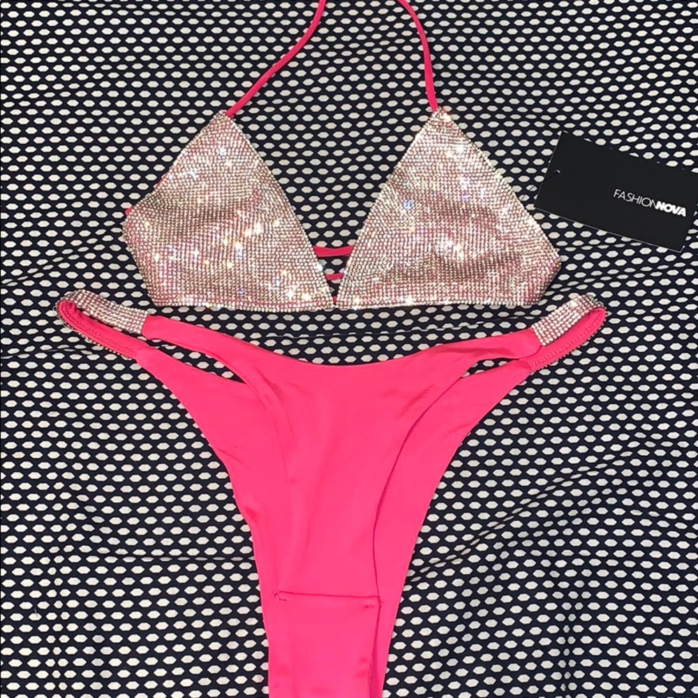 Pink fashion nova bathing suit